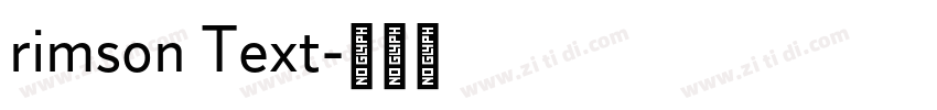 rimson Text字体转换